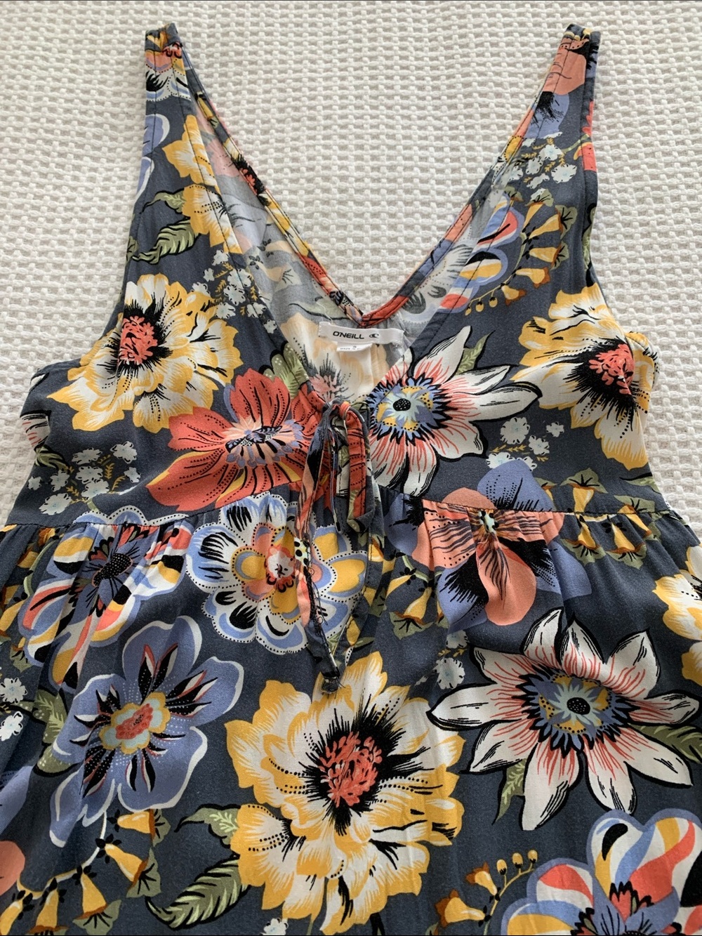 O’Neill Maxi Flowered Sun Dress Size Small